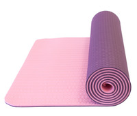 Yoga mat dvouvrstvá TPE růžová