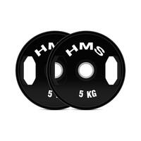 Sada pogumovaných olympijských kotoučů HMS TOG05 2 x 5 kg